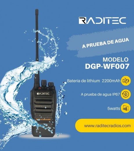 Radio de comunicación a prueba de agua 